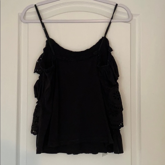 Black frilly top - Picture 4 of 5